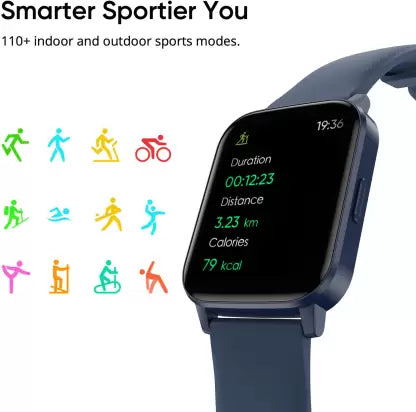 DIZO Watch 2 Sports (by realme TechLife) (Blue Strap, Free Size) DIZO Watch 2 Sports (by realme TechLife) (Blue Strap, Free Size)